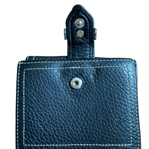 Vintage Brighton Pebble Black Leather Wallet Buckle - Picture 3 of 11